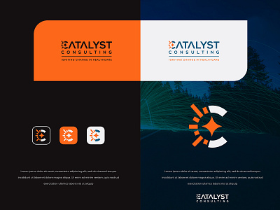 Catalyst Consulting branding colors design illustration logo logodesign modern typography