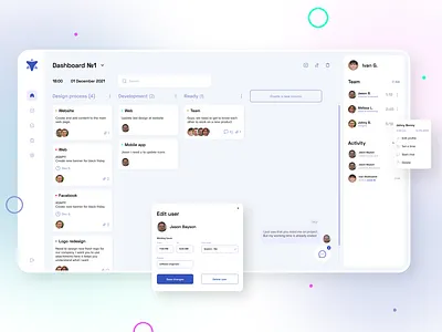 Project Management Dashboard Desk & Mobile app dashboad design desktop figma mobile project management ui ux