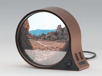 A - 36 Days of Type 08 36days 36daysoftype08 3d 3d artist 3dmodel abstract cinema 4d design octane product productdesign render retro tv vintage