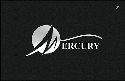 Mercury logo design illustration logo vector