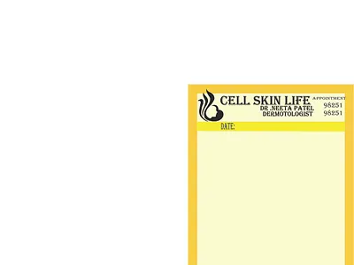 skincare letterhead illustration