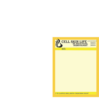 skincare letterhead illustration