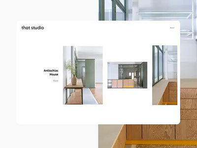 that studio 2021 architecture black white clean design interface minimal no ui photography studio typography ui ux web website white