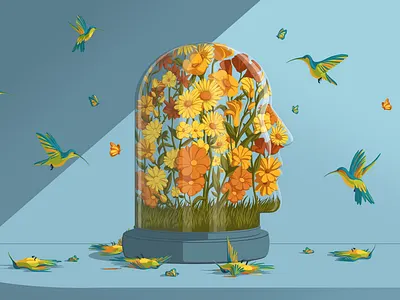 Intellectual Property birds conceptual digital editorial folioart illustration nature stephan schmitz technology