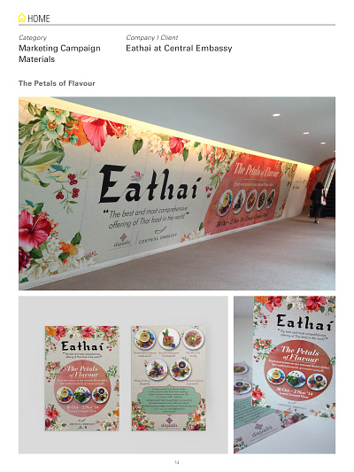 The Petals of Flavour billboard design campaign design flyer design retail media