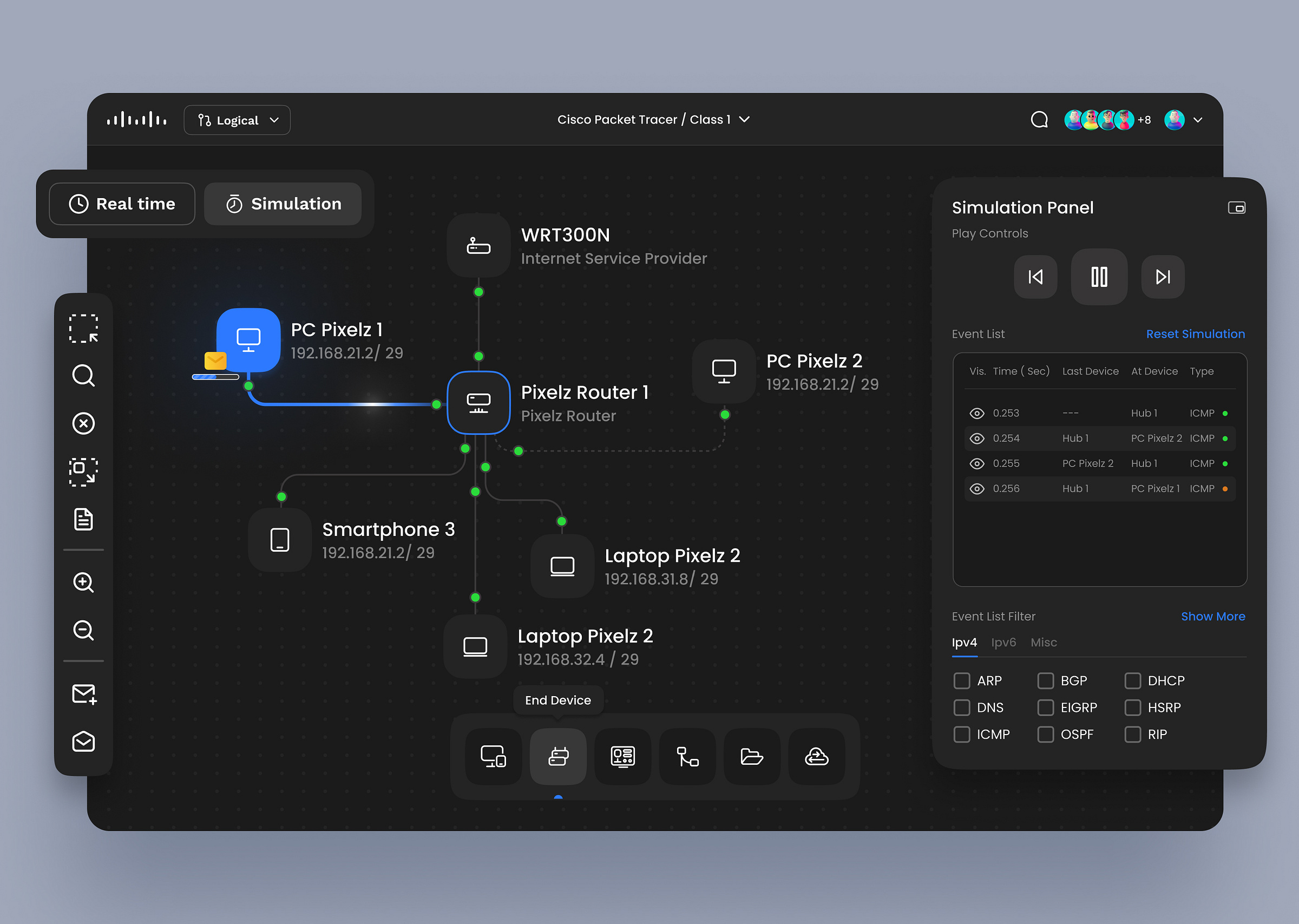 Cisco Network Simulator Redesign by grahacaesara ☘️ for Pixelz on Dribbble