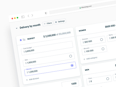 Budget Planning - Retail SaaS Web App analytics dashboard data enterprise enterprise app enterprise ux finance fintech planning product design saas software ux ux design ux designer web app web app design web app ux web application design