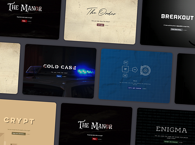 Not An Escape Room - Showcase app branding design escape room figma game minimal notanescaperoom typography web website