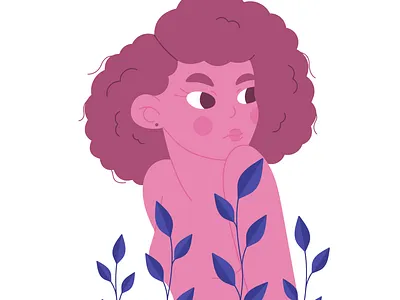 Berry Girl girl illustration vector