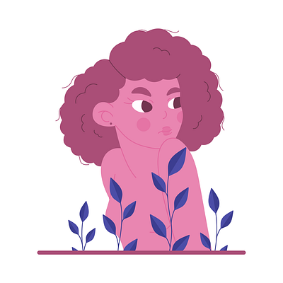 Berry Girl girl illustration vector