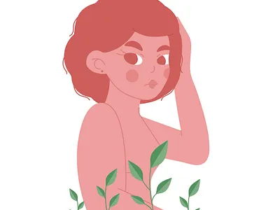 Orange Girl girl illustration vector