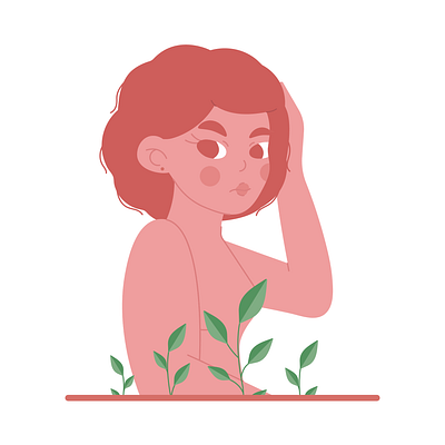 Orange Girl girl illustration vector