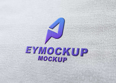 Plain Clothes Embossed Logo Mockup embossed logo free latest mockup mockup design mockup psd plain cloth logo premium psd psd mockup