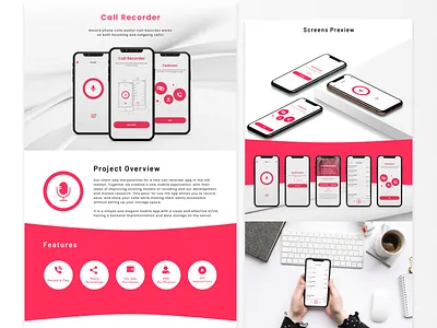Call Recorder Mobile App app design application call recording design ios mobile app mobile ui recording ui ux voice
