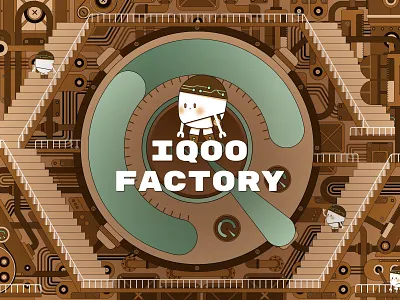 IQOO FACTORY cartoon character cute design flat illustration vector