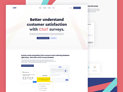 Appzi - CSAT Page clean csat design desktop flat minimal modern product design ui ui design user experience user interface ux web design website