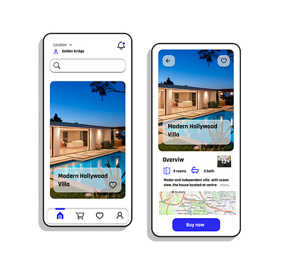 Home purchase app app design ui ux