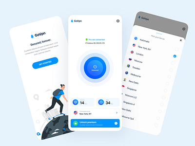 Go Vpn adobexd design ios app design ui uidesign uiux ux web design