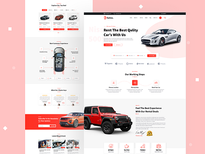 Satos - Car Rent & Selling Template agency agency business automobile automotive booking business car rent car sale car service clean corporate business creative business dealer dealership design inventory listing multipurpose business portfolio web design