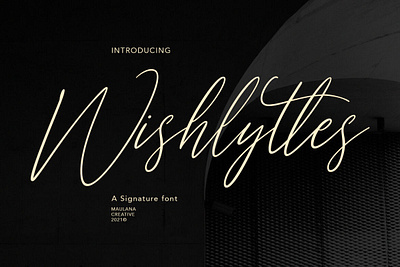 Wishlyttes Signature Font font handwrittenfont scriptfont typeface typography