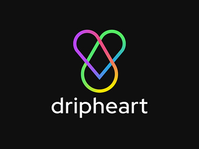 dripheart - Logo Design abstract branding design brandinglogo cleandesign desainlogo freelancer logo logo logomaker logodaily logomaker logos modernlogodesign ui ux