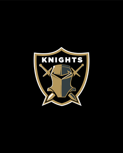 Vegas Golden Knights / Raiders design football golden knights hockey illustrator logo raiders vector vegas