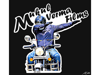 Sticker - Mukul Verma Films biker dab dabbing logo photoshop photoshop editing royal enfield royal enfield sticker sketch sticker sticker design stickers symbol traveller travellers vlog vlogger