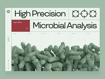 Polibio.me — Microbiome Startup Web Design | Technology Page 3d animation bacteria biotech cell disease dna drug genetics green health landing page medicine microbiome pharma science technology ui ux web design