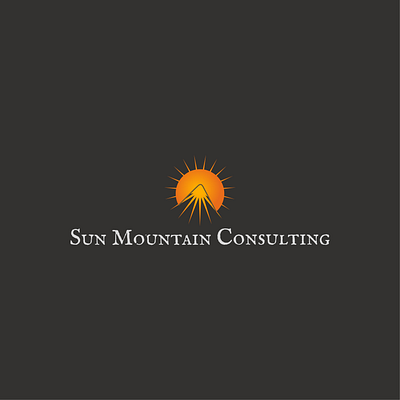 Sun Mountain Consulting design logo vector