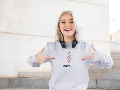 Nufal.com Logo Design - UK Client advertising arabic lettering arabic logo attractive branding creative logo design eye catching t shirt design female clothing like it logodesign minimalist logo mockup modern rahmanshoieb typography united kingdom