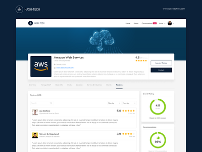 Hashtech - Company Review cloud platform company company profile feedback ratings reviews saas user experience user experience design user experience ux user interface user profile userinterface ux uxdesign uxui