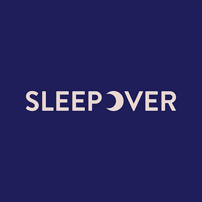 sleepover logo branding design logo