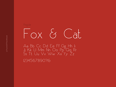 Fox & Cat app design design design inspiration font font inspiration font of the week fotw free fonts free typeface google fonts graphic design interface type inspiration typeface typography ui user experience user interface ux web design