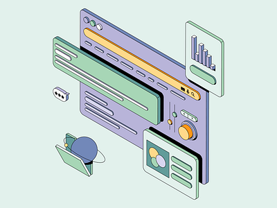 SEO flat illustration isometric isometric illustration isometry marketing minimal search seo vector web