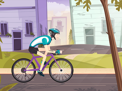 Cycling design illustration vector