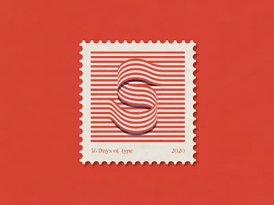 S 36dayoftype 36days design editorial illustration font lettering letters op art stamp type typography vintage