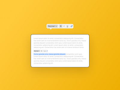 Tooltip - DailyUI 087 087 daily ui design formatting minimal text editor tooltip ui