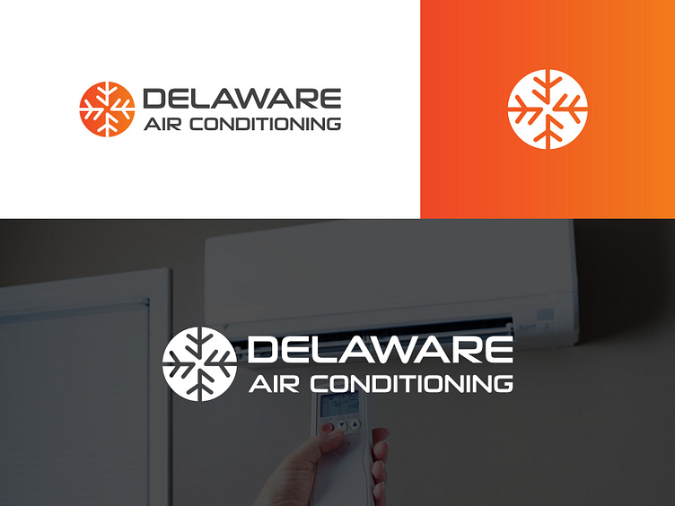 Delaware Air Conditioning Logo HVAC Logo by Rakibul Hasan🌏 for Workhu