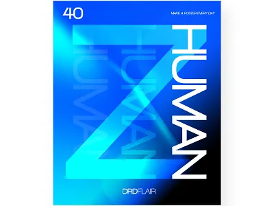 Humanz - 40 art design drdflair everydays graphic illustration minimal poster poster a day project