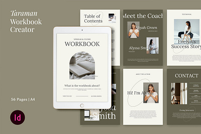 Taraman - Workbook Creator blog blog ebook canva catalog class clean course download ebook free marketing online print printable social social media template webinar workshop