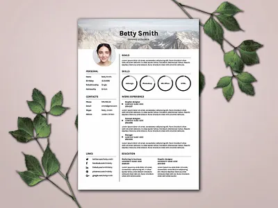Clean Resume/CV clean cover letter cv cv design cv template free job job cv letter minimal minimal resume modern modern resume professional resume resume clean resume design resume template simple resume