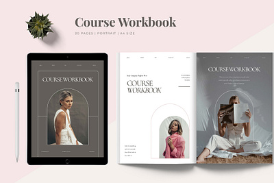 Workbook Template blog ebook canva class course download free indesign magazine marketing modern online print printable social social media webinar workshop