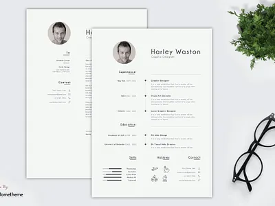 Clean Minimalist clean cover letter cv cv design cv template free job job cv letter minimal minimal resume modern modern resume professional resume resume clean resume design resume template simple resume