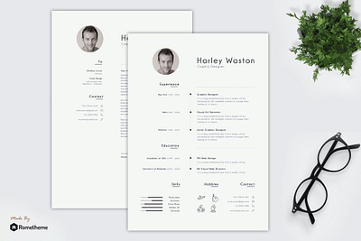 Clean Minimalist clean cover letter cv cv design cv template free job job cv letter minimal minimal resume modern modern resume professional resume resume clean resume design resume template simple resume