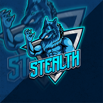 stealth a design illustration logo mascot logo design streamerlogo streamers vector