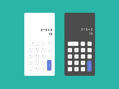 Calculator UI daily ui design ui