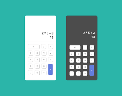 Calculator UI daily ui design ui