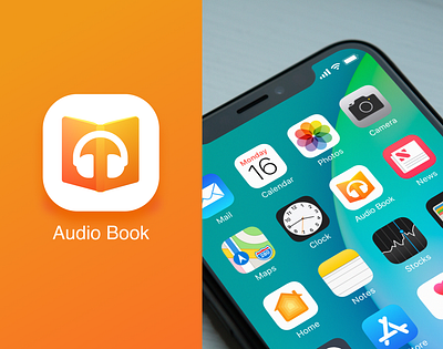 Audio Book App Icon app icon app icons daily ui dailyui dailyui005 design figma icon logo ui ux vector