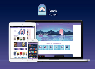 Book Haven Website & App app design icon illustration logo minimal ui ux web