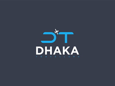 DHAKA TRAVELLERS LOGO business logo combination mark logo creative logo flat logo minimalist logo modern logo unique logo